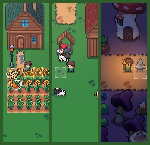 Farmweaver: the farm, the animals and the woods at night