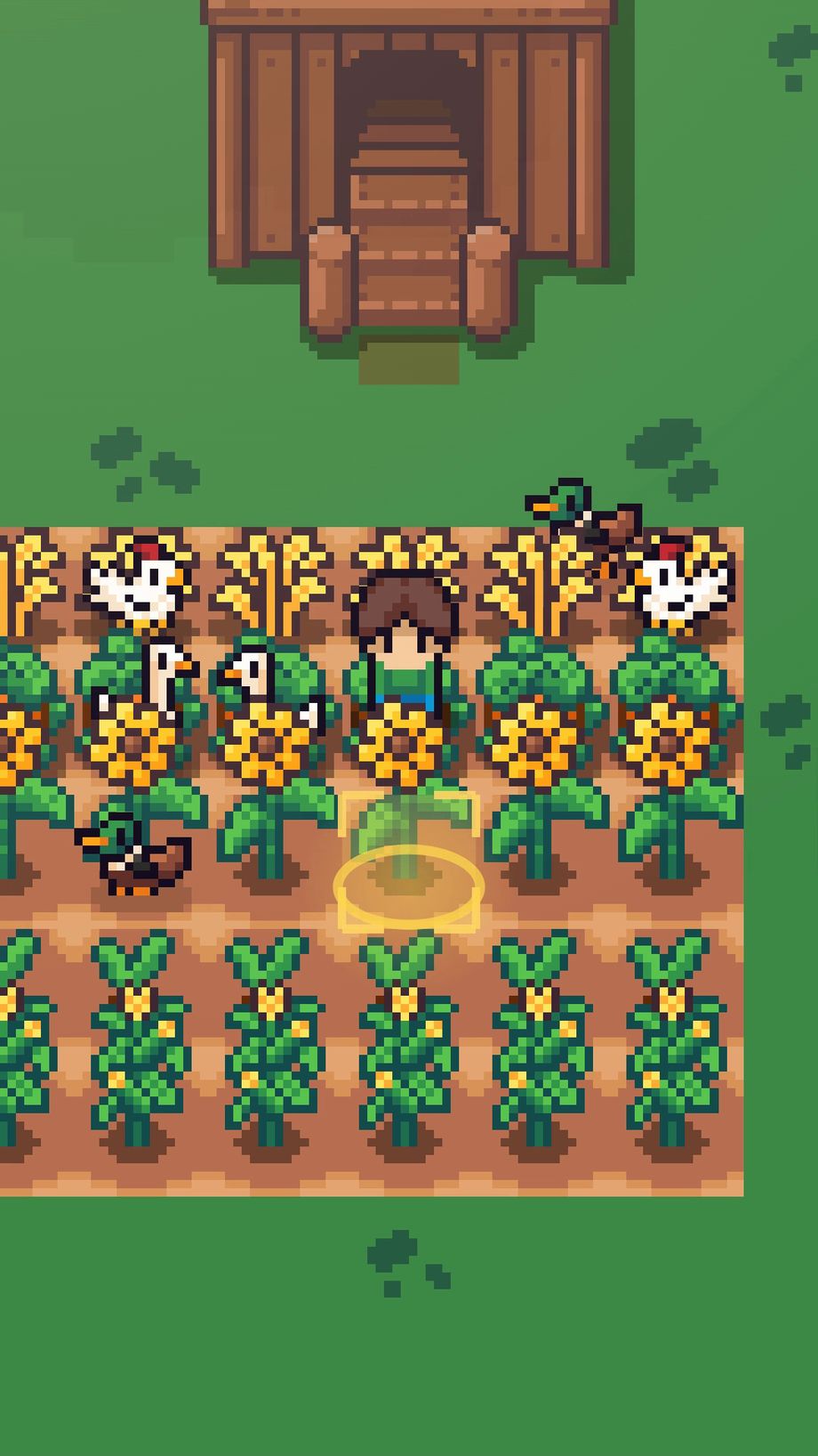 Build a farm on a strange new world